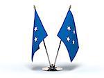 Miniature Flag of Micronesia (Isolated with clipping path)