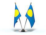 Miniature Flag of Palau (Isolated with clipping path)