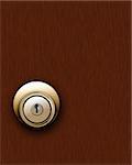 Door Knob on Brown Wooden Door