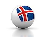 Icelandic Volleyball Team (isolated with clipping path)
