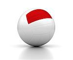 Indonesian Volleyball Team (isolated with clipping path)