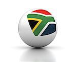 South African Volleyball Team (isolated with clipping path)