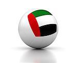 United Arab Emirates Volleyball Team (isolated with clipping path)