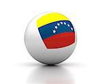 Venezuelan Volleyball Team (isolated with clipping path)