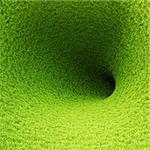 abstract tunnel of grass