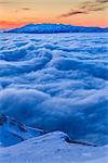 before sunrise in Piatra Craiului Mountains, Romania