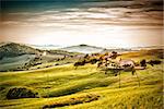 Landscape in evening mood in Tuscany, Italy