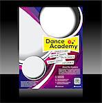 Dance flyer Design Vector illustration