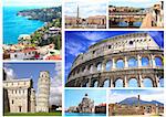 Collection - famous places of Italy