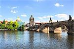 Charles Bridge in Prague, Czech republic