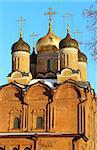 Beautiful church on the street in Moscow