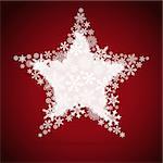 Christmas star, snowflake design background.