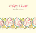 Easter background with eggs, seamless pattern