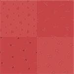 Vector embossed red hearts, love, I-love-you and two coupled hearts seamless pattern, collected in a kit