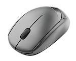 Black wireless computer mouse isolated on white with clipping path