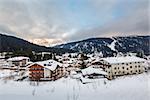 Ski Resort of Madonna di Campiglio in the Morning, Italian Alps, Italy