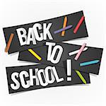 Back To School Banners vector illustration