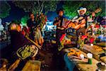 Musicians Honouring the Dead at Cemetery during Day of the Dead Festival, Old Cemetery at Xoxocotlan, Oaxaca, Mexico