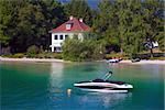 Typical Guests House on Wolfgang See lake shore, Austria