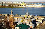 October autumn view of colorful Nizhny Novgorod Russia