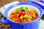 Indian food called Vegetable Jalfrezi, made out of mixed vegetables
