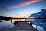 Spectacular sunset at Kincumber on the Kincumber Broadwater, Central Coast Australia.