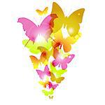 Watercolor butterflies design with flare. Also available as a Vector in Adobe illustrator EPS format, compressed in a zip file. The vector version be scaled to any size without loss of quality.