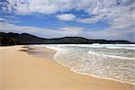 lopes mendes beach in the beautiful island of ilha grande near rio de janeiro in brazil