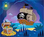 Pirate cove theme image 7 - eps10 vector illustration.