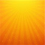 Sunburst Background With Rays, With Gradient Mesh, Vector Illustration