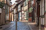 Street in the old center of Wernigerode, Germany