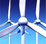 3d rendering of a wind energy concept