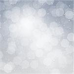 Blurred bokeh abstract winter background