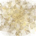 Holiday pastel background with triangles and gold stars (vector)