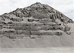 Large heap of gravel and stone used for road construction