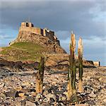 Lindisfarne Castle on Holy Island, Northumberland, England, United Kingdom, Europe