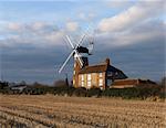 A view of Weybourne Mill, Norfolk, England, United Kingdom, Europe