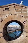 View to the ramparts and medina from the old fort, Essaouira, Atlantic coast, Morocco, North Africa, Africa