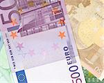 Money background from euro banknotes