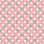 Seamless vector pattern with polka dots. Colorful background in white, grey and pink for website design and desktop wallpaper.