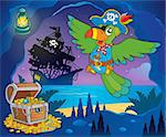 Pirate cove topic image 1 - eps10 vector illustration.