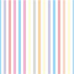 Seamless pastel stripes vector background or pattern illustration. Desktop wallpaper with colorful yellow, red, pink, green, blue, orange and violet stripes for kids website background