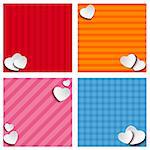 Vector - Valentines Day Set of Four Web Banners