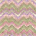 Style Seamless Knitted Pattern. Fashion Light Color Swatch