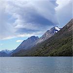 Del Desierto lake before the storm. Argentina.