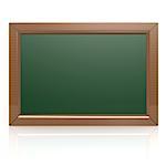 Blank green blackboard