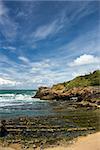 beautiful sky over bay of Biscay, Biarritz