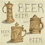beer background, this illustration can be used for your design