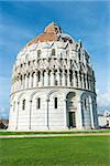 Baptistery in Miracle place in Pisa, Italy