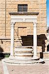 Historic fountain of Pienza in Tuscany, Italia, Europe